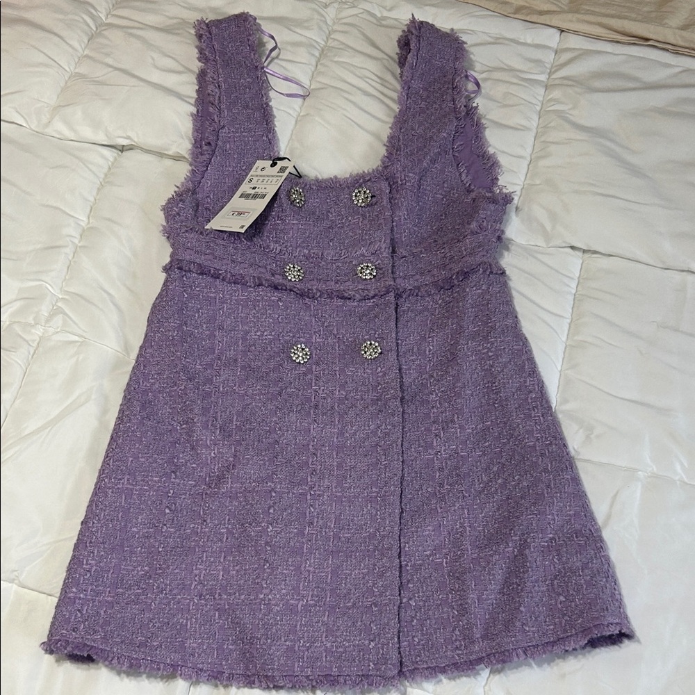 Zara Purple Mini Dress